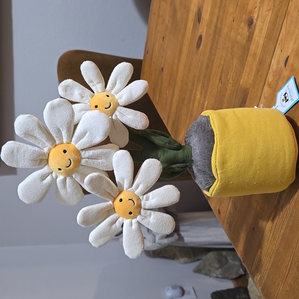 Jellycat Amuseables Daisy Plush Toy 13x4" Soft and Plush NWT - Picture 4 of 7